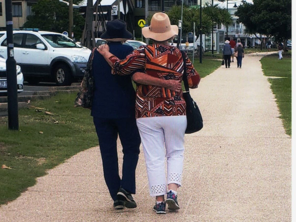 Coorparoo Branch members and longtime friends enjoy a stroll during a recent bus trip