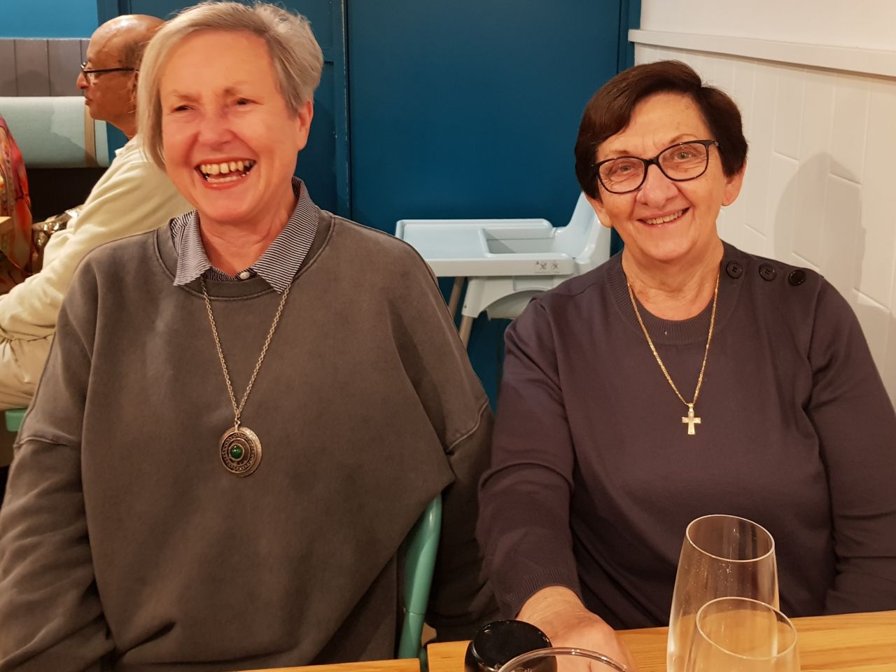 At our August 2022 dinner at Pirahna Fish Cafe, New Farm. A very enjoyable evening - good food and good company.
Photo: Courtesy Francesca.